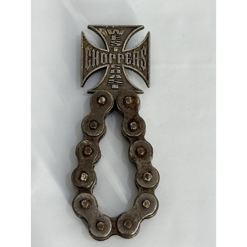 West Coast Choppers Vintage Metal Bottle Opener Bike Wallet Chain Keychain